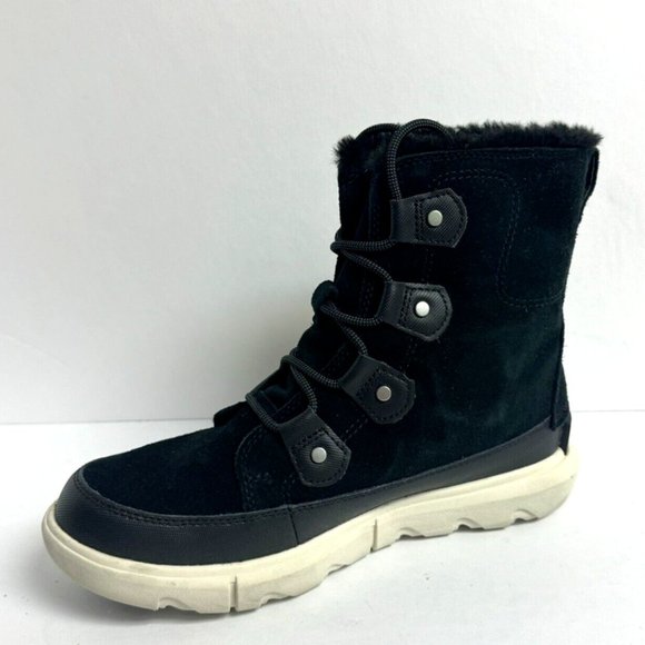Sorel Womens Explorer II Joan Waterproof Boot Black Size 8 M - Picture 2 of 6